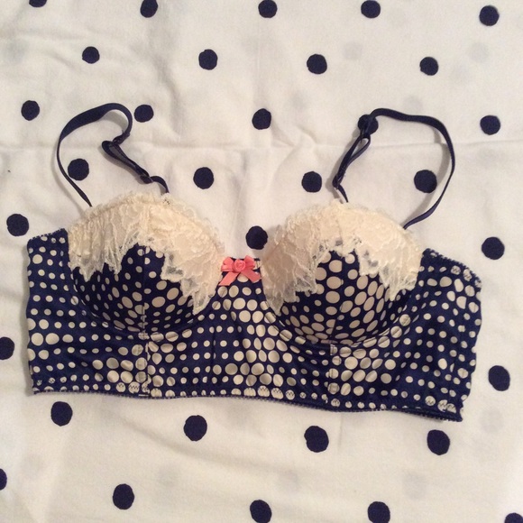Anthropologie Other - Anthropologie navy and cream bra